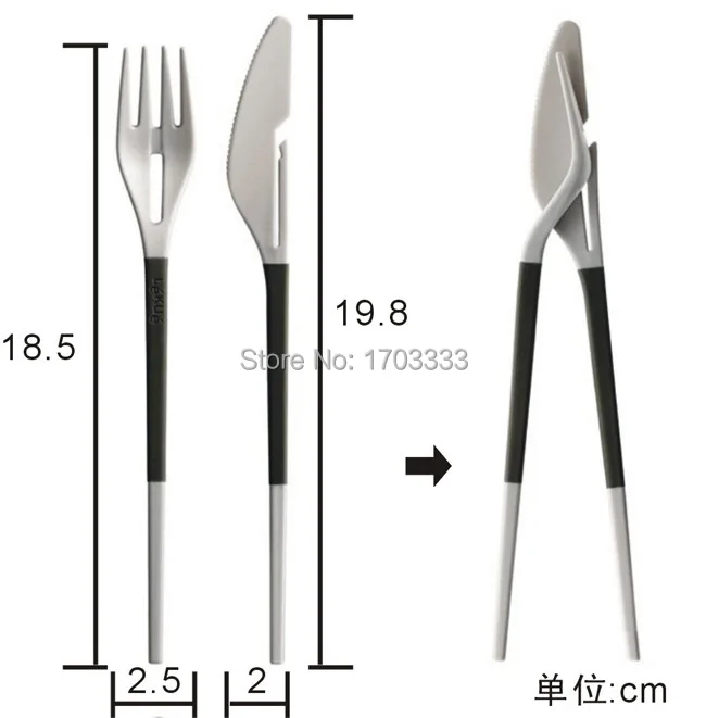 

Fast Free Shipping Creative Korean & Japan Style Handle Knife&Fork set (200set)