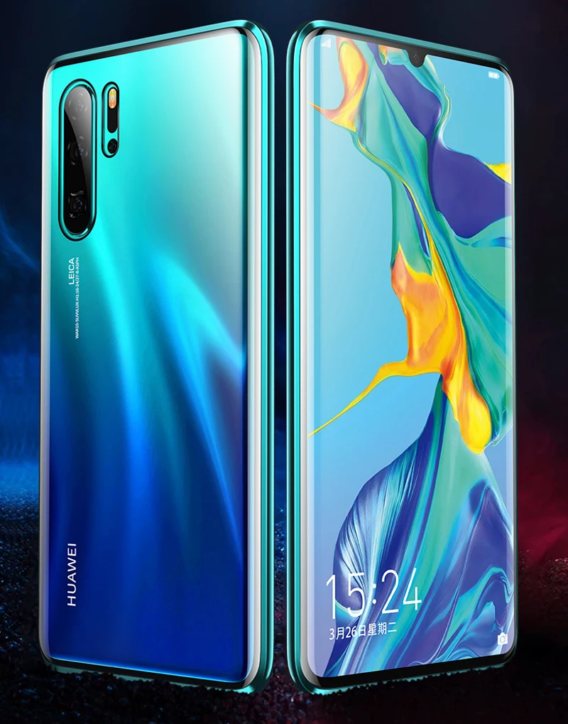 Металлический магнитный двусторонний чехол для huawei mate 30 20 P30 P20 Pro Lite Honor 8X Nova 3 3I 4 4E