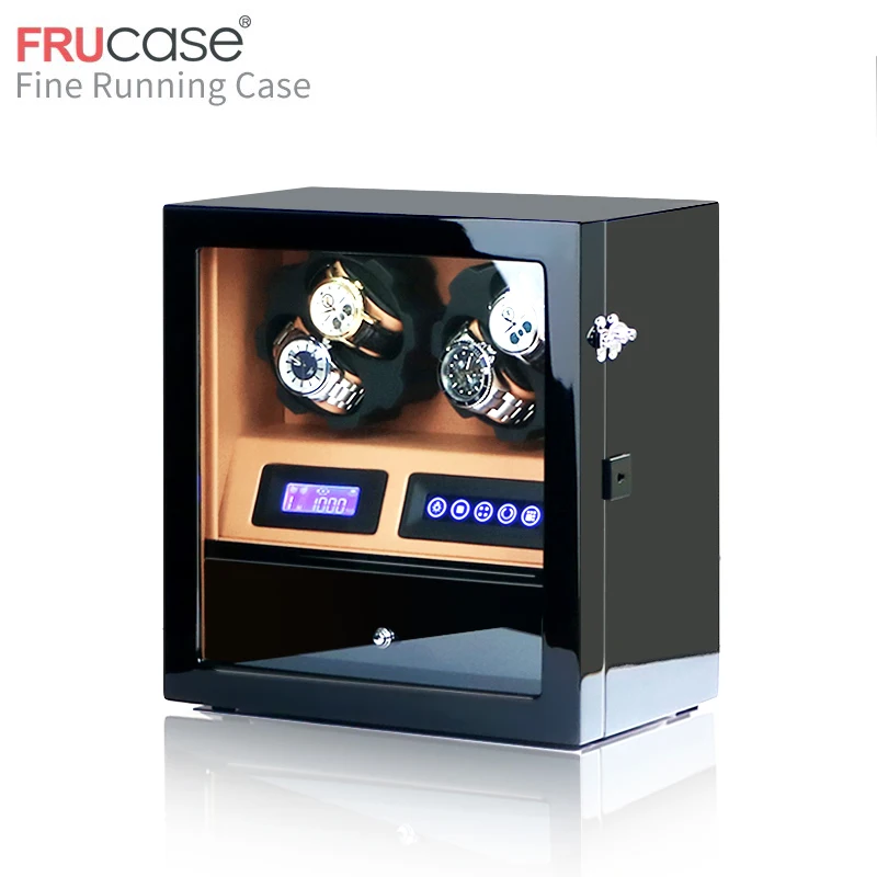 FRUCASE часы winder box часы дисплей шкаф часы коллектор с светодиодный сенсорный экран дисплей 4+ 5