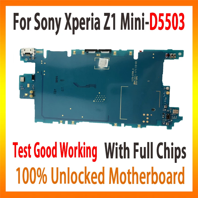 Оригинальная материнская плата для sony Xperia Z1 Mini D5503 Заводская материнская плата с полным чипом MB схема android система