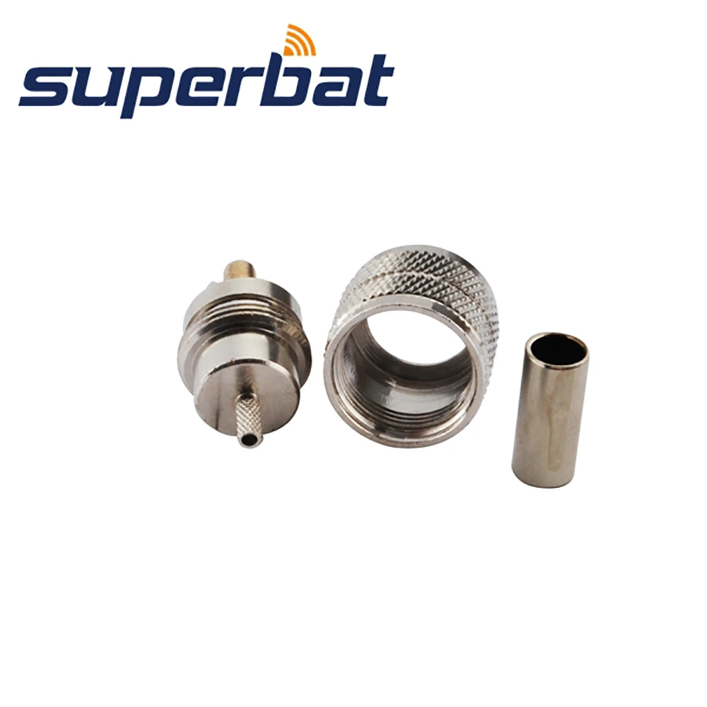 Superbat UHF Pl259 обжимной штекер RF коаксиальный разъем для коаксиального кабеля RG174 RG178