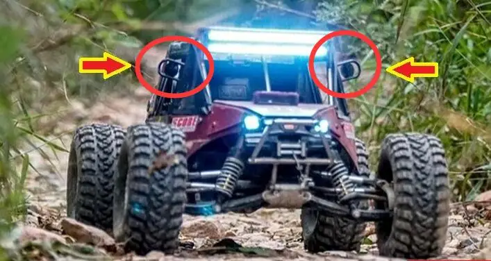 Зеркало заднего вида для 1/7 ~ 1/10 RC HRAXXAS king of the hammers и трофейный грузовик AX90048 GOM rr10