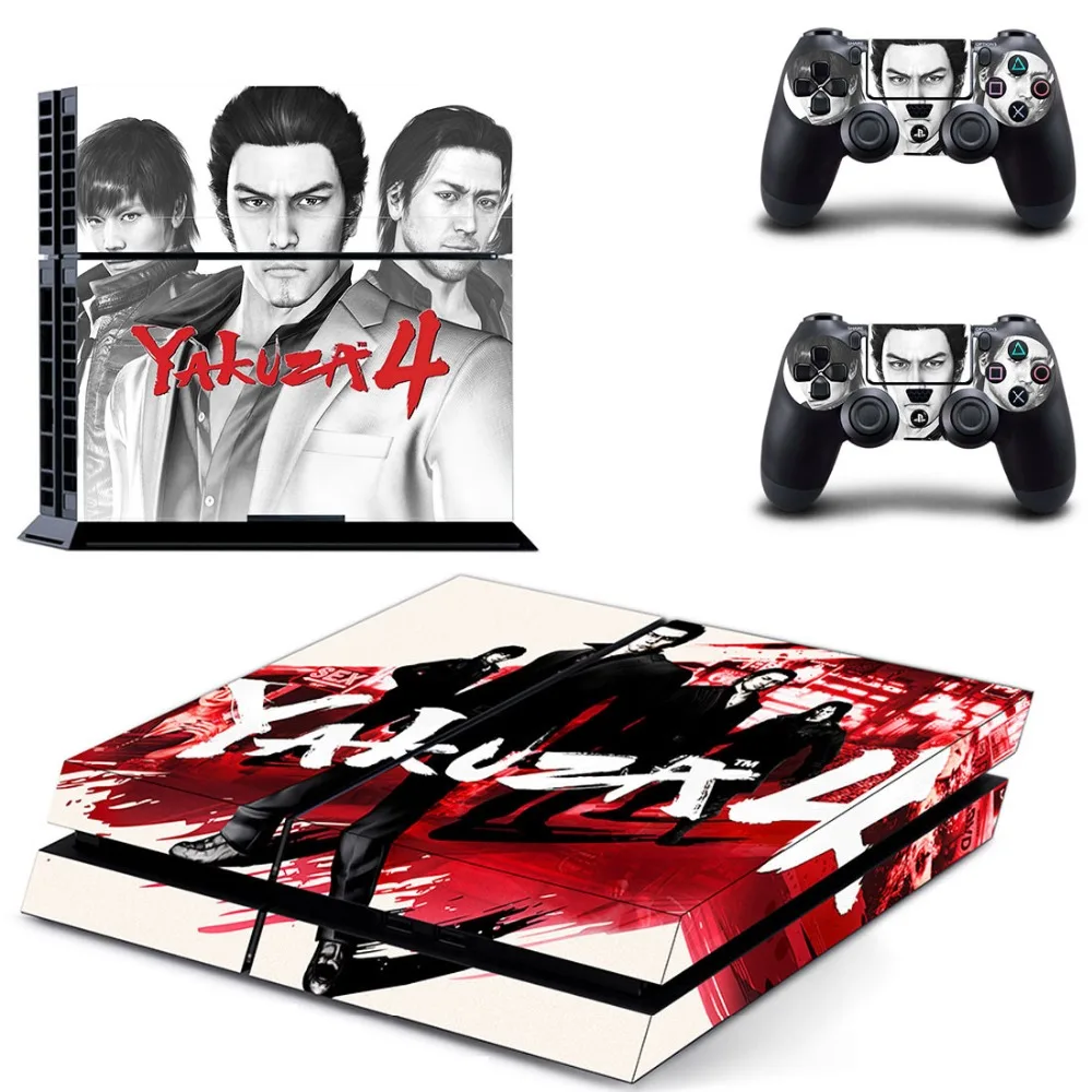 Наклейки для консоли Sony PlayStation 4 и 2 чехла контроллеров PS4 | Электроника
