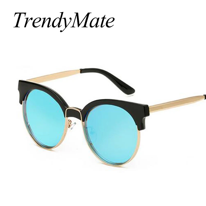 Новинка 2018 модные женские круглые солнцезащитные очки брендовые дизайнерские
