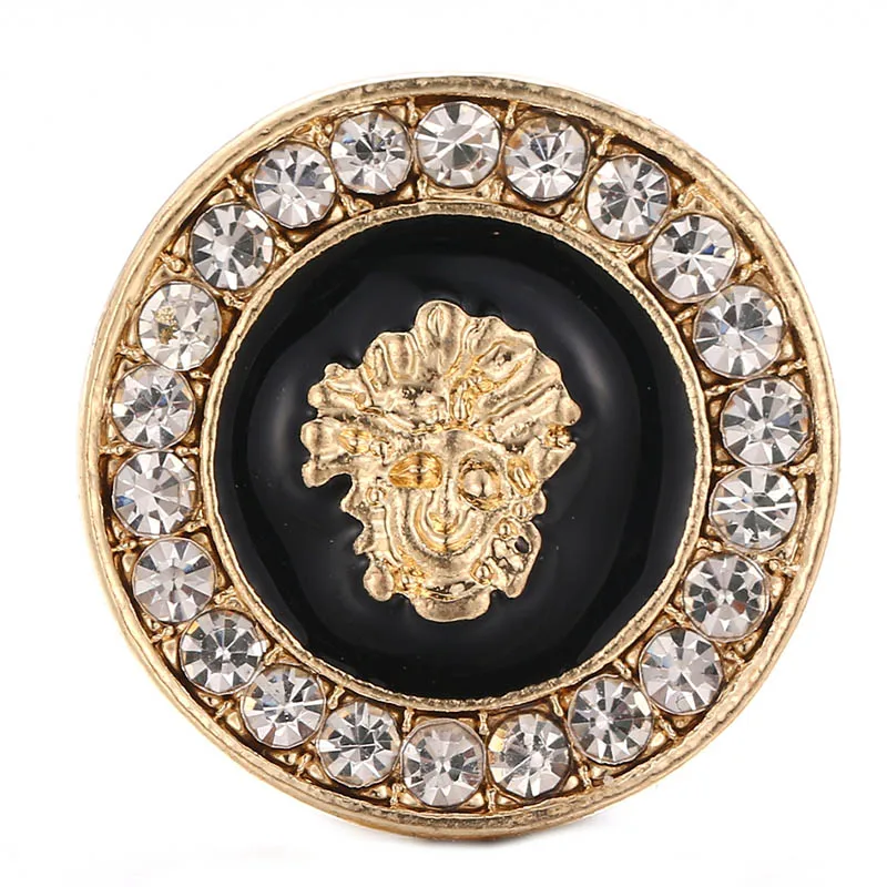 5 шт./лот новые кнопки ювелирные изделия розовое золото горный хрусталь любовь