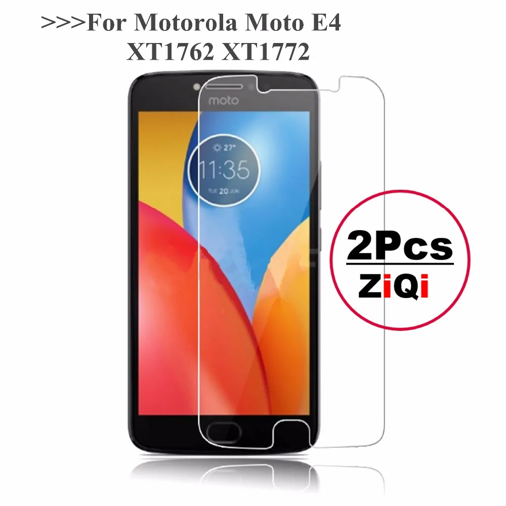 2 шт. 2.5D 0 26 мм 9H Премиум Закаленное стекло для Motorola Moto E4 XT1762 XT1772 Защитная пленка E 4