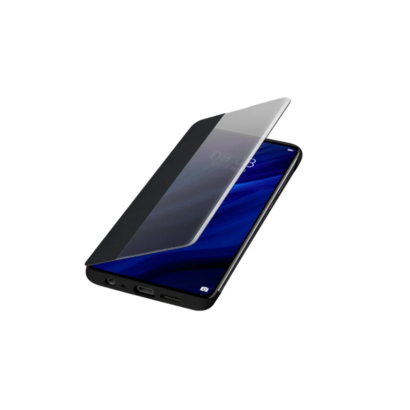 Умный чехол с окошком для huawei P30 Pro, флип-чехол для P30 P30Pro, чехол smart Touch, прозрачный кожаный чехол для телефона