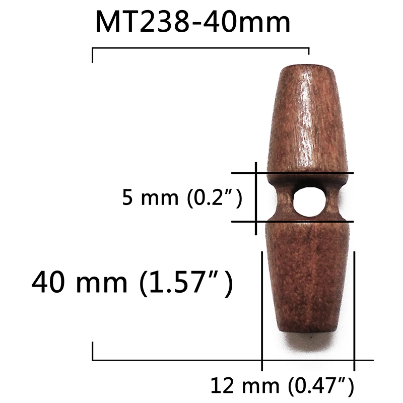 MT238-40mm 5 шт 50 шт 100 шт из натурального дерева рога большие деревянные пуговицы для шитья поделок Скрапбукинг сделай сам для одежды пальто ручной работы овальные пуговицы - Цвет: MT238-40mm
