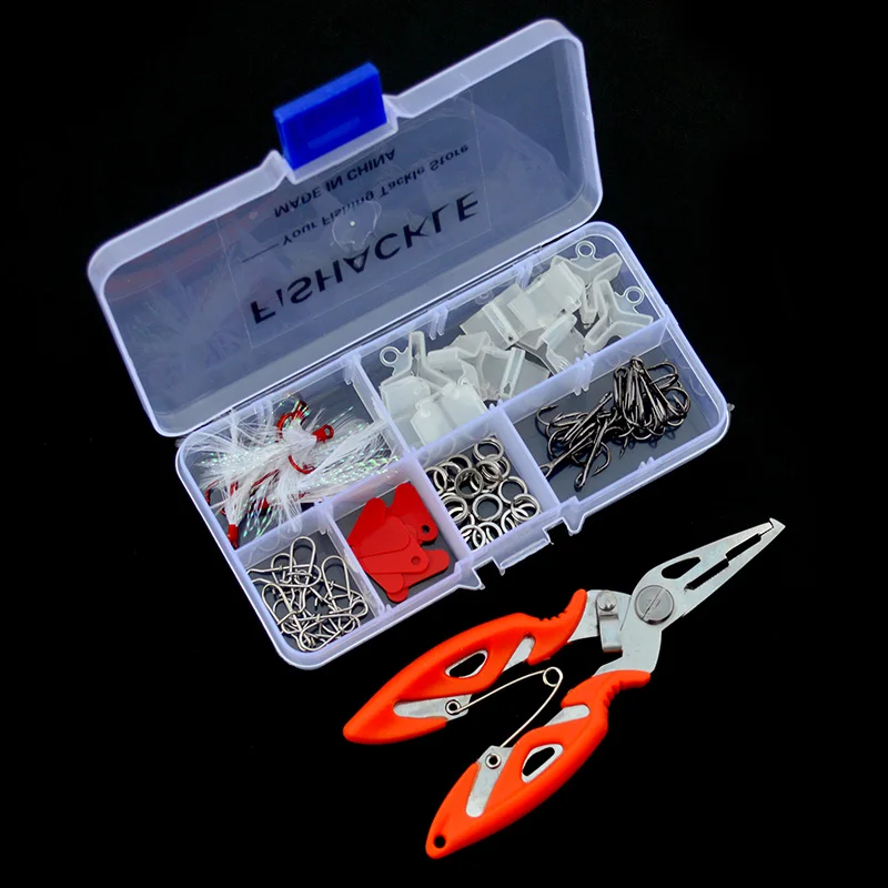 Рыболовная ложка аксессуары 66 шт./компл. Пернатый тройной бронзовых морских