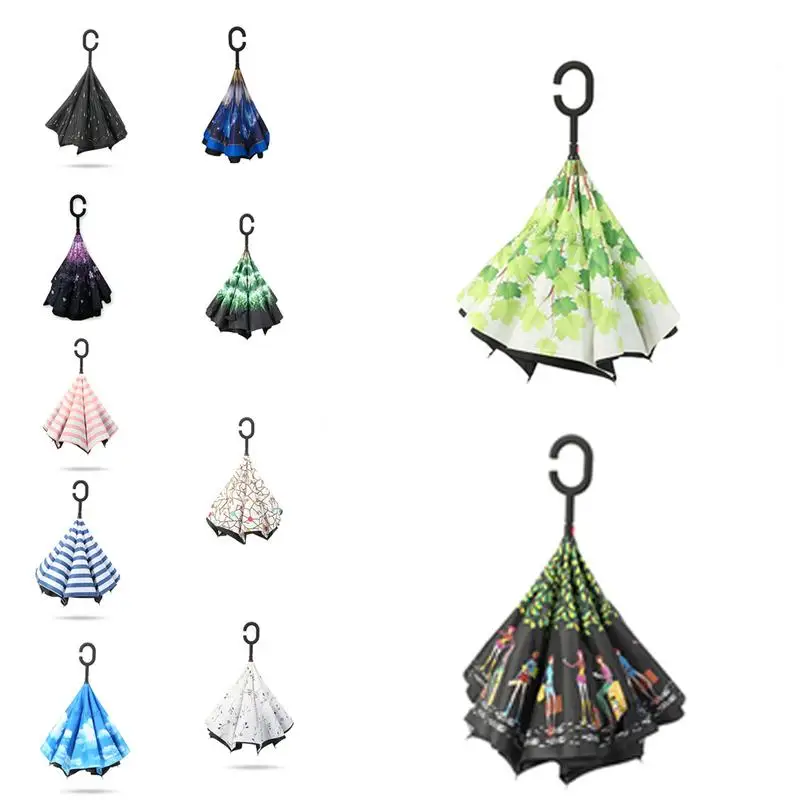 Зонтики для девочек складной зонт обратный декор в виде зонта автомобиля Для