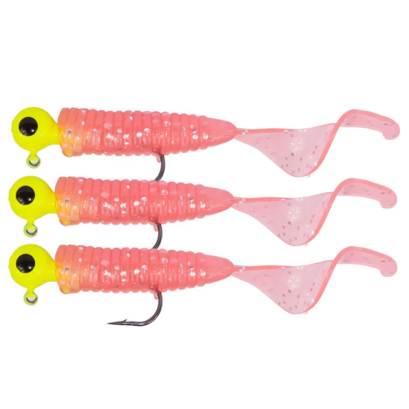 17 шт./компл. для рыбалки, мягкие блесны на удочку Lead Jig Head крюк личинка червь приманки рыболовные снасти Shads силиконовые искусственные приманки рыболовные снасти Pesca