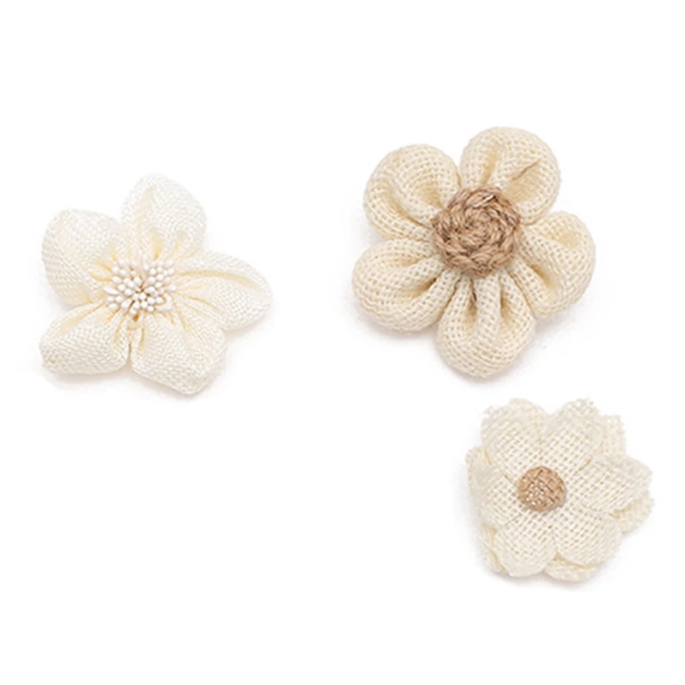 Джутовая шляпа ручной работы с цветами 9 шт. натуральные вечерние украшения