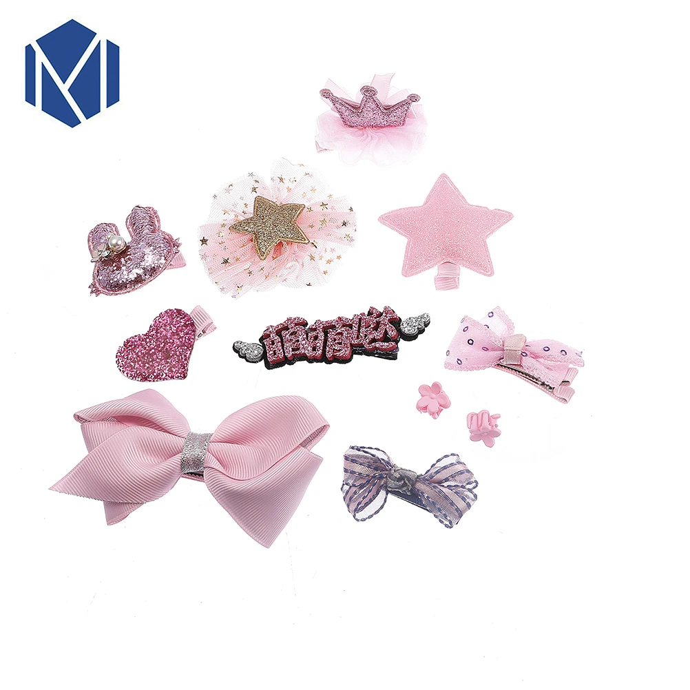 Кружевные заколки для волос принцессы с короной девочек бантом из ленты милые