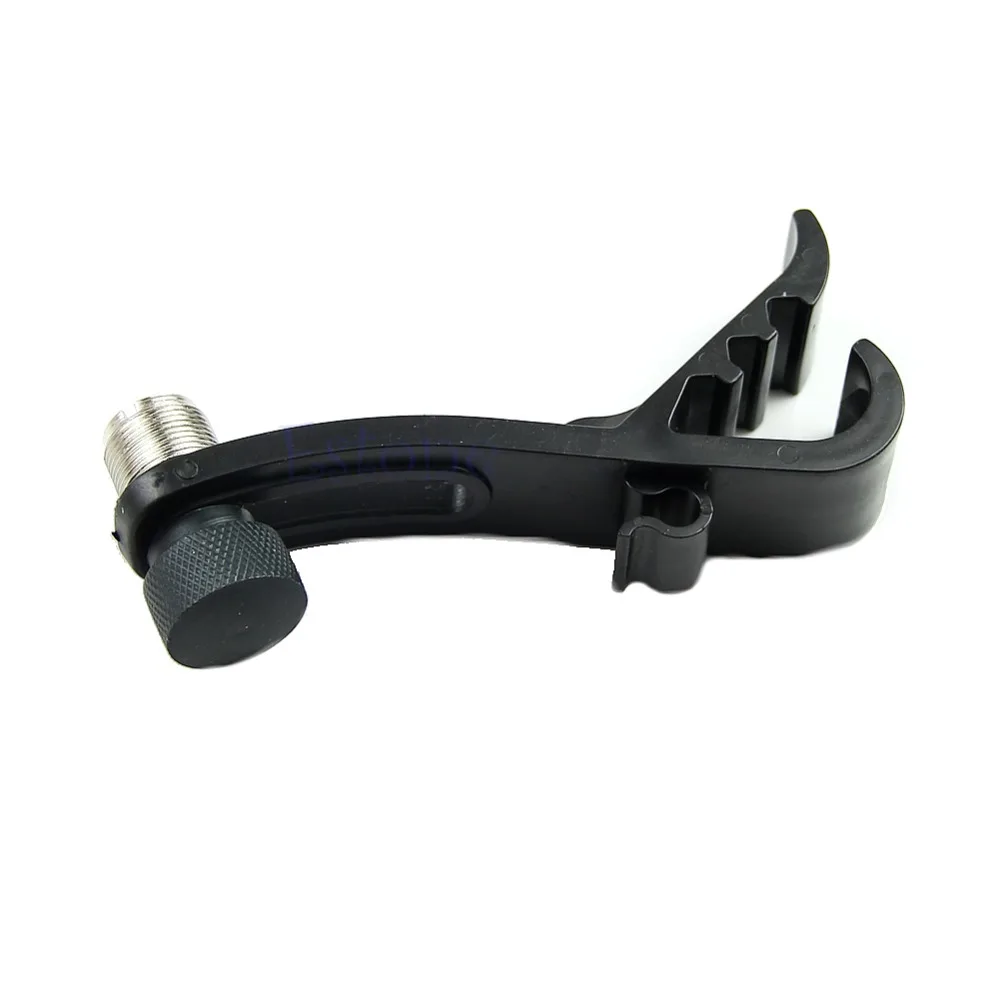 

1pc New Toms Snare and Percussion Clip BlackDrum Microphone Mic Rim Clamp Holder Plastic