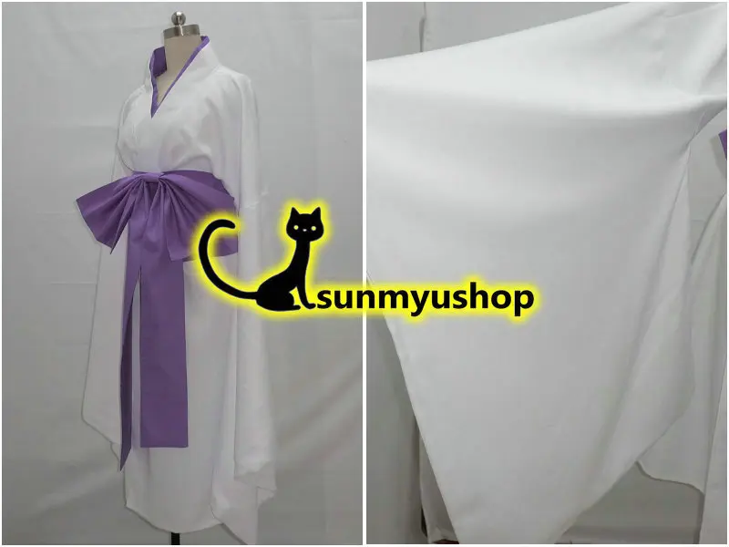

Free Shipping !Vampire Knight Hiou Shizuka White Kimono Cosplay Costume Acceptable order ! Halloween