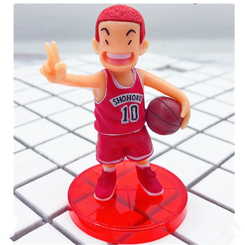5 шт./компл. аниме Slam dunk Sakuragi Hanamichi Akira Sendoh играть в баскетбол ПВХ фигурку игрушки D288