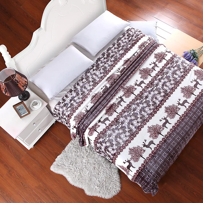 

03 single for child plaid plaids fleece american flag baby h blanket on the bed microfiber bedspread summer single