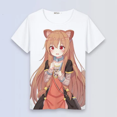Футболка с коротким рукавом в стиле аниме Tate no Yuusha Nariagari rising of the shield hero Iwatani Naofumi