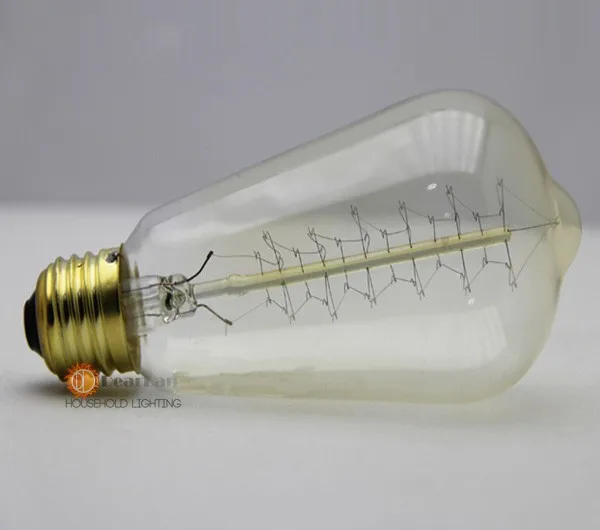 Специальные оптовые продвижение лампы, модное накаливания Edison ЛАМПЫ E27/60 Вт/220 В, винтаж Эдисон лампочка Fixtrures для декора