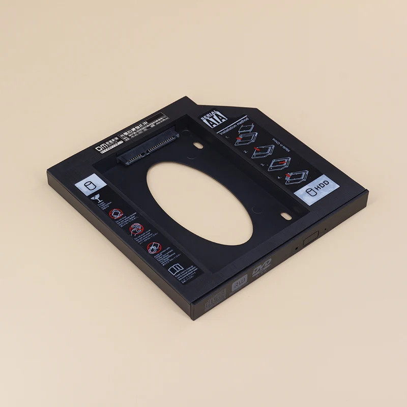 Пластиковый корпус для жесткого диска DM Caddy DW95 9 5 мм Optibay SATA 3 0 адаптер DVD 2
