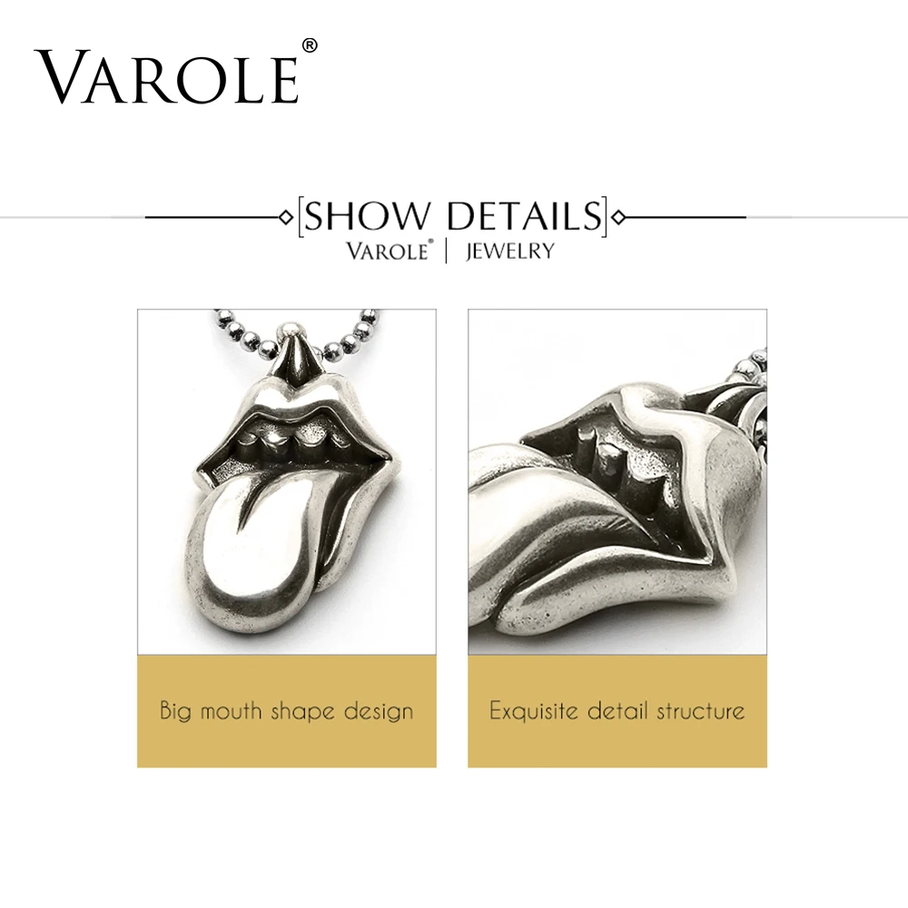 Varole Богемия Рот язык Цепочки и ожерелья подвеска суспензий ювелирные изделия
