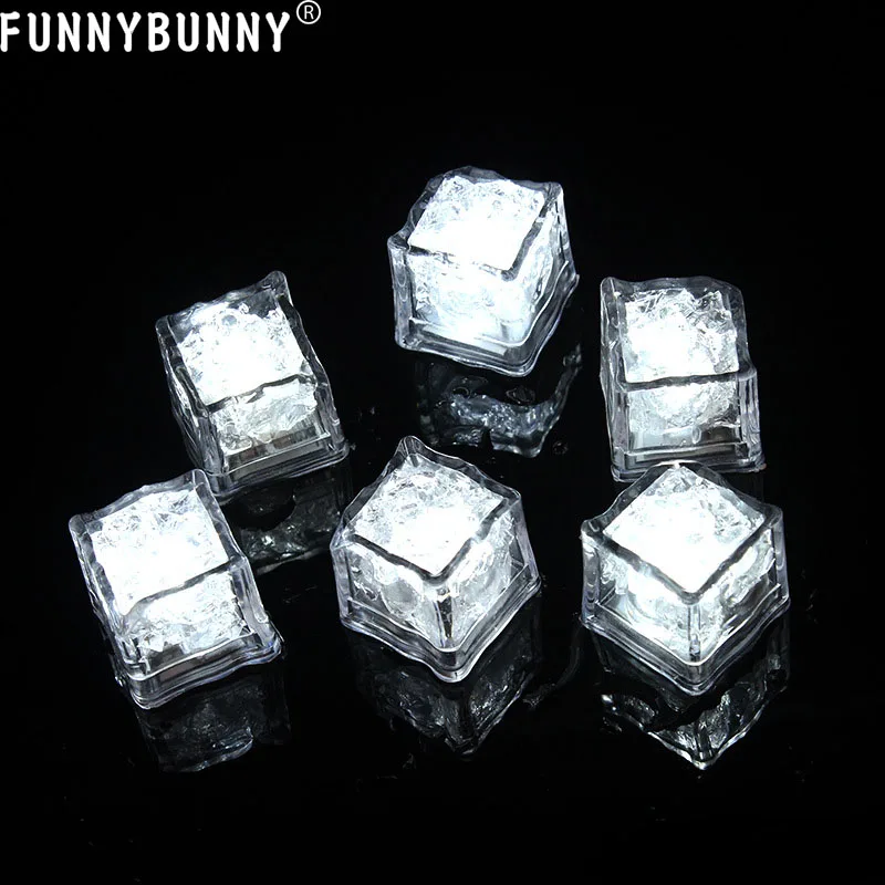 FUNNYBUNNY Светящиеся Кубики Льда красочный сенсорный датчик ночник Светодиодная