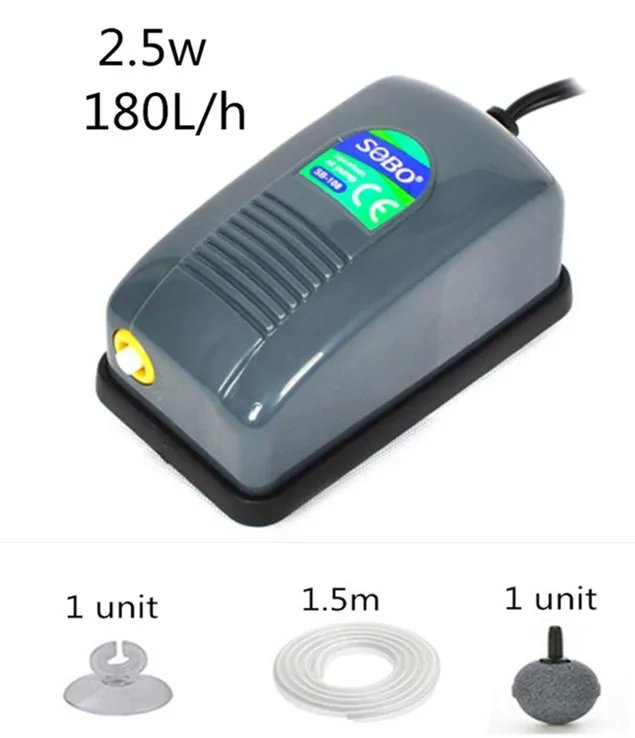 SB-108 8 Вт 12 Вт большой емкости кислородный насос, аэратор для аквариума, аэратор для рыб, небольшой надувной насос, тихий генератор кислорода - Цвет: SB-108