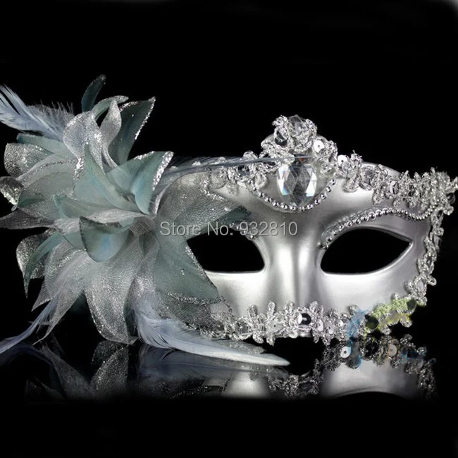 Классический Алмазный Перо Хэллоуин маска уникальный декоративные маскарад 10