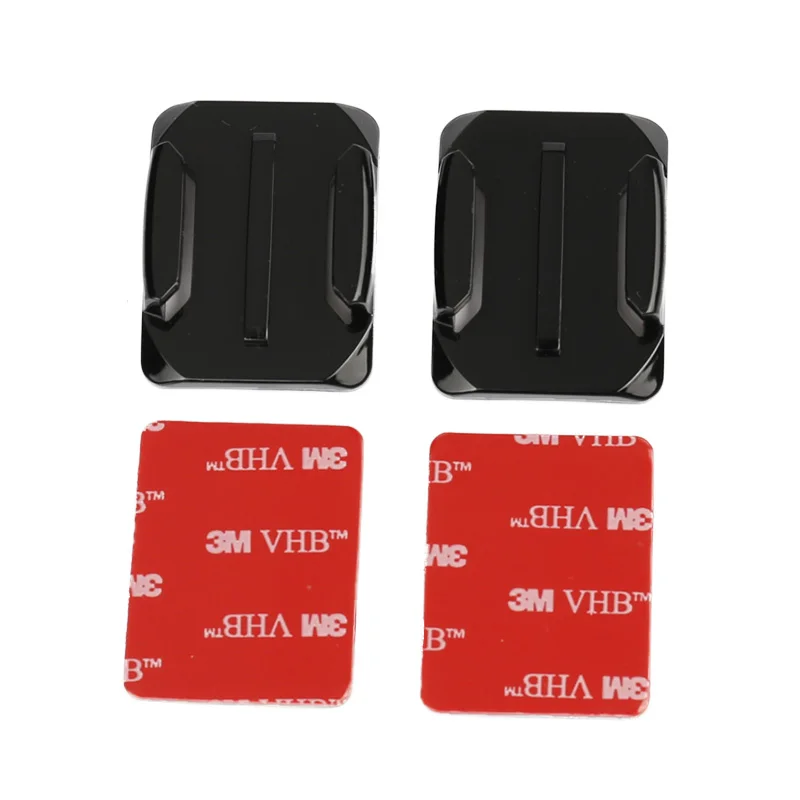 4 PCS CURVE SET Для Go pro аксессуары наклейка плоская изогнутая клейкая 3M VHB крепление для доски для серфинга шлемы для GoPro HD Hero 7 6 5 4 3Xiaomi Yi - Цвет: 4 PCS CURVE SET