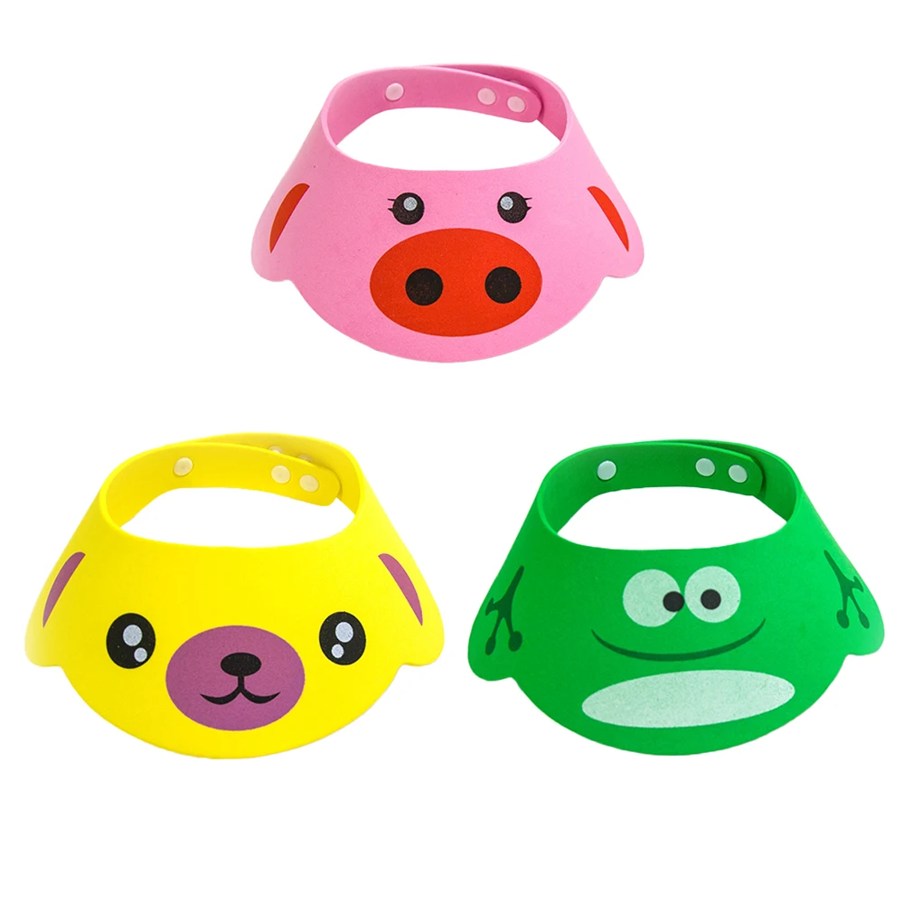 Новинка 2019 г. милые мягкие детские шапки из ЭВА с рисунком для детей мытья головы