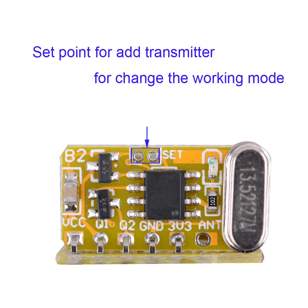 Мини Радиочастотное 2 канальное реле 433 мгц приемник беспроводной пульт