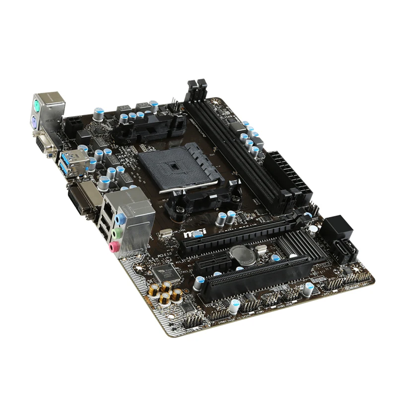 MSI A68HM NANO материнской FM2 + Поддержка двухканальной DDR3 Слоты VGA DVI-D SATA 6 ГБ/сек. USB 2 0 3