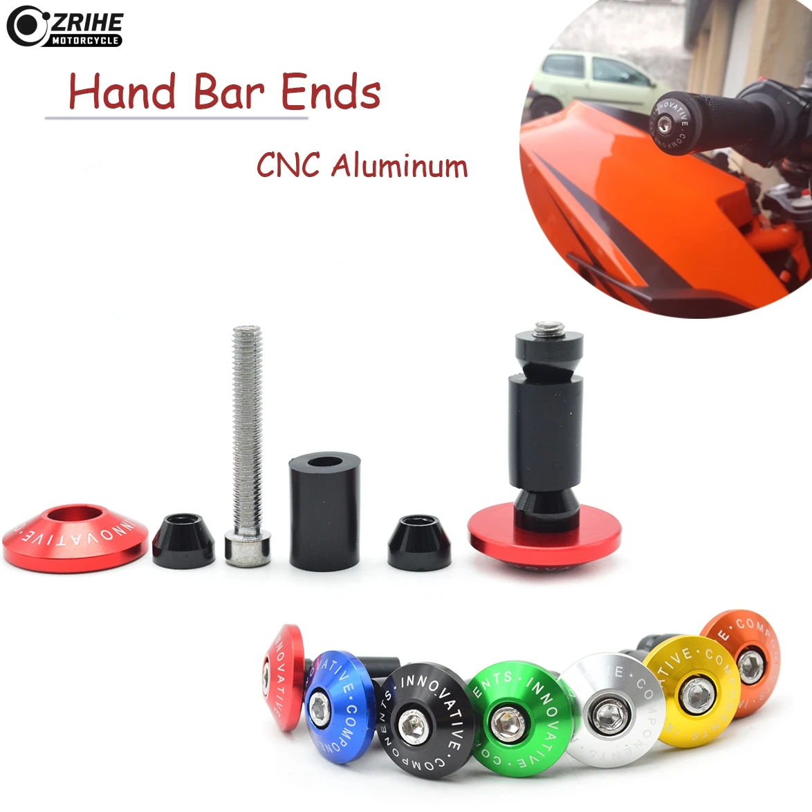 Наконечники Руля Мотоцикла 22 мм наконечники руля для Suzuki GSX S1000 GSXS1000 Gladius GSR 400 750