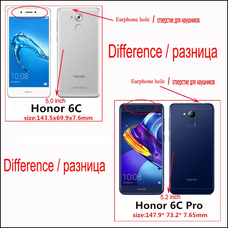 HOTSWEI чехол для Huawei Honor 6C Pro Чехол Высокое качество искусственная кожа и силикон