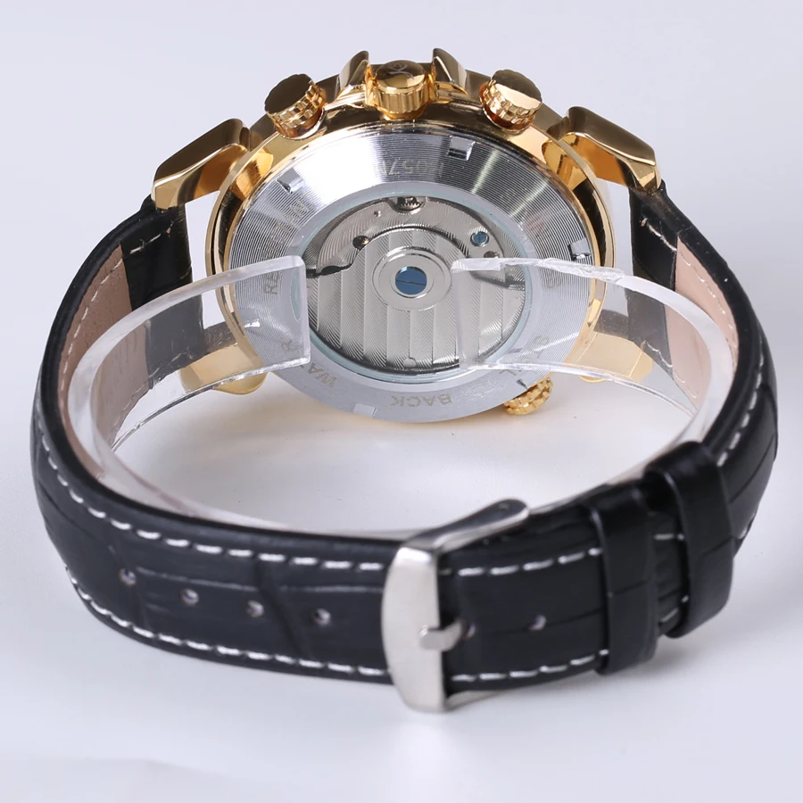 Мужские наручные часы Jaragar Роскошные автоматические механические Tourbillon с