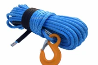 blue 12mm30m kevlar winch cablesynthetic winch ropewinch rope extensionrecovery rope