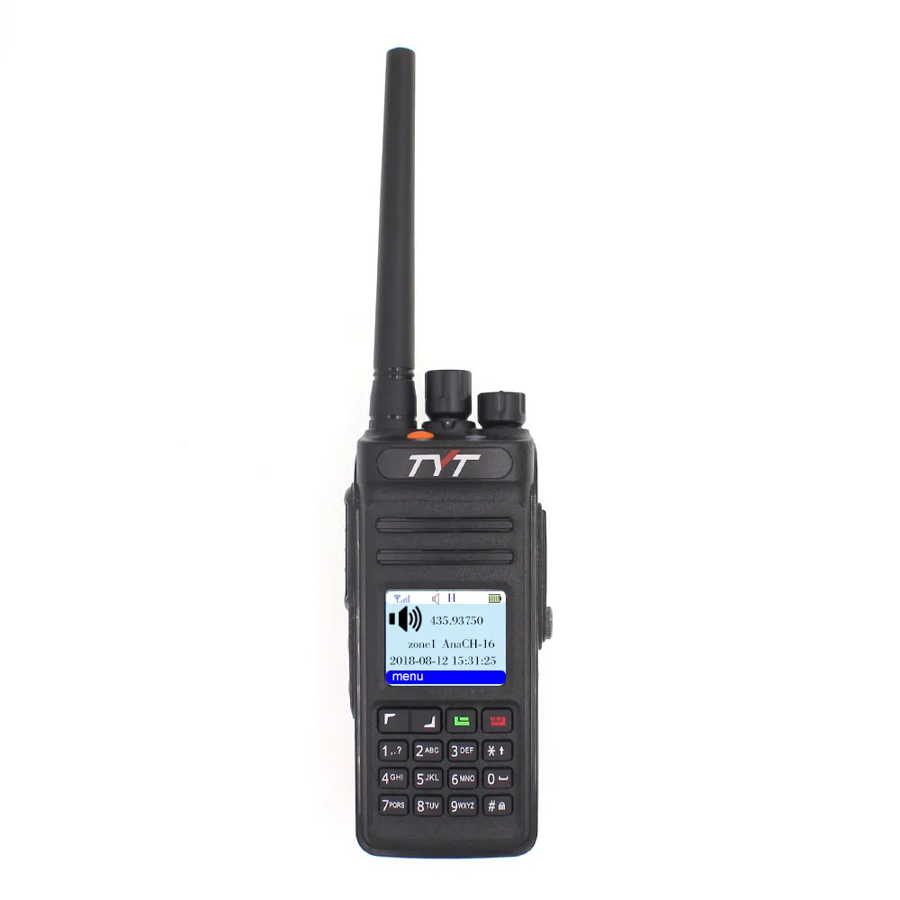 radio TYT md-398 цифровая портативная рация 10 Вт UHF 400-470 МГц двухстороннее радио ham приемопередатчик IP67 Водонепроницаемый DMR радио - Цвет: radio