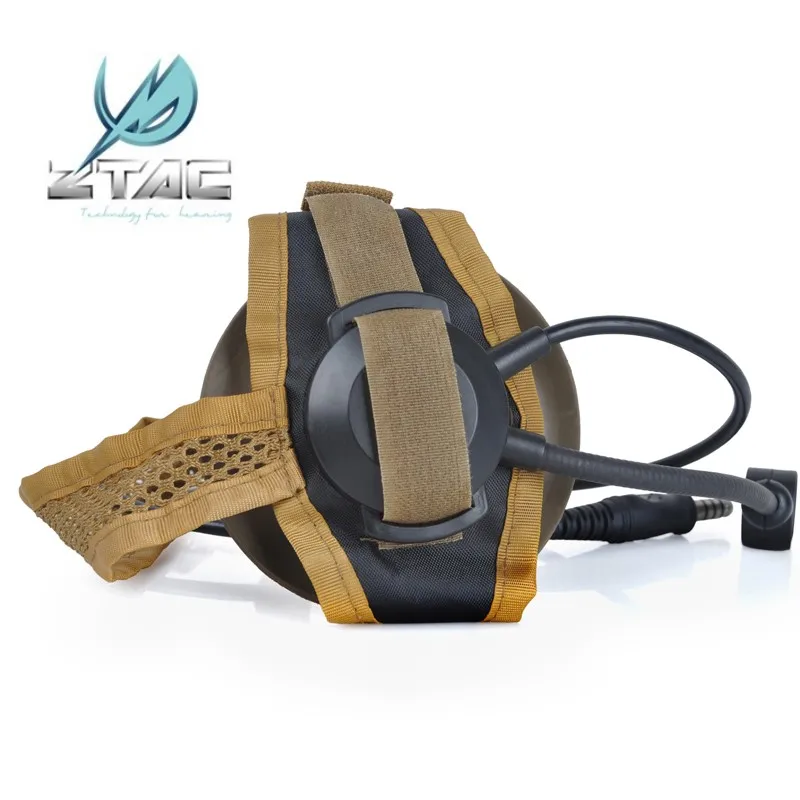Тактическая гарнитура Z Selex TASC1 мягкие военные наушники Ztac Airsoft гарнитуры