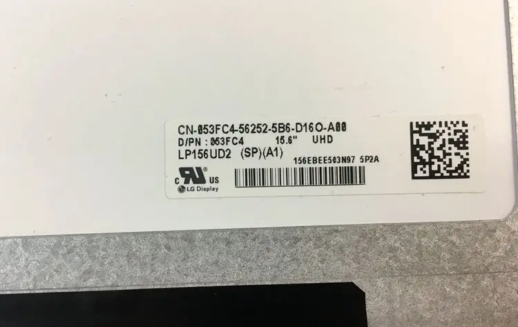 Чехол для Dell Inspiron 15 7000 7557 7559 ЖК-чехол для задней панели/сенсорный экран с цифровым дисплеем 15," 53FC4 UHD 4K LP156UD2-SPA1
