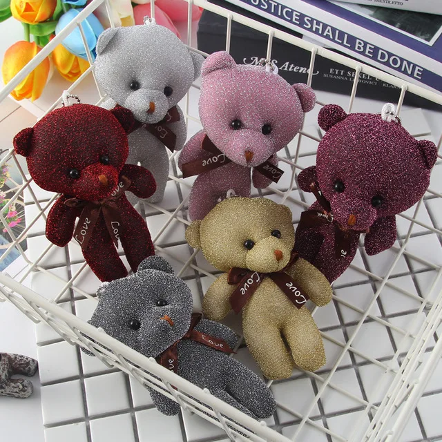 2019 Cloth Vintage Keychain Key Rings Fashion Pendant Teddy Bear Women Chain Cute Cartoon Car Bag Girls | Украшения и аксессуары
