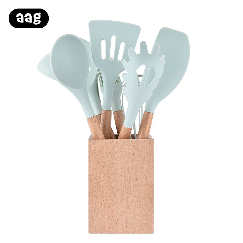 9 шт. силиконовых кейсов Кухня Набор инструментов с антипригарным покрытием