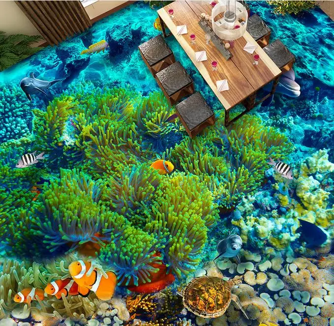 3d обои на заказ тропические рыбы самоклеящиеся 3D-обои в китайском стиле |