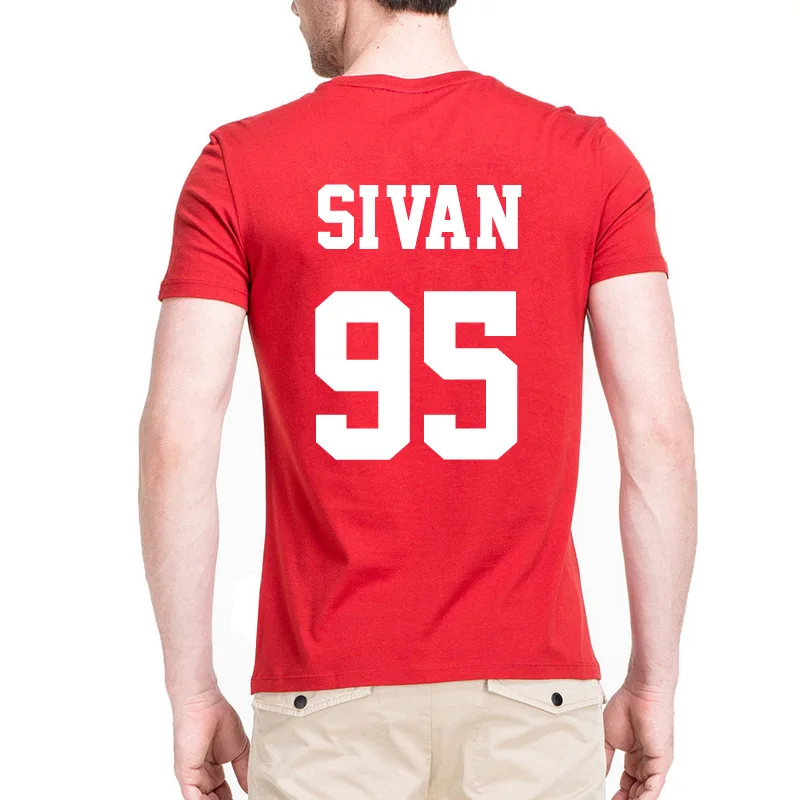 2020 Хлопковая женская футболка с принтом цифр летняя Повседневная разноцветная