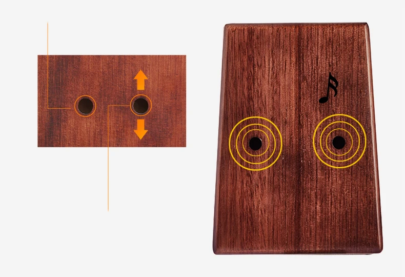 Новое поступление, 17 клавишный палец, калимба Mbira, санза, большой палец, пианино, панда, узор, карманный размер, клавиатура, маримба, дерево, музыкальный инструмент