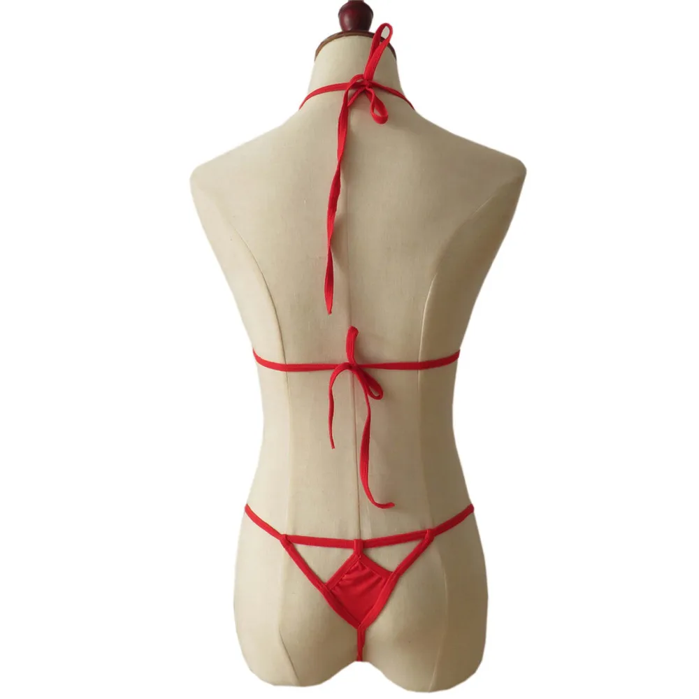 bikini 2019 Sexy Solid color diamond Sling Hollow Thong Japanese girl Beach spa swimwear women swimsuit biquini bikinis monokini | Женская