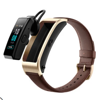 Новинка, huawei TalkBand B5, gps, Bluetooth, умный Браслет, сенсорный AMOLED экран, дисплей, вызов, наушники, ремешок, пригодный для носки, B5, TalkBand - Цвет: Brown Business Style