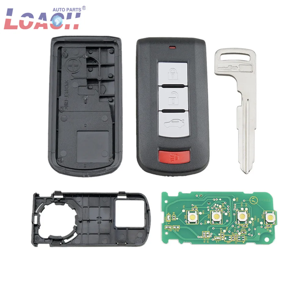 3 кнопки G8D-644M-KEY-E ASX Outlander Sport Pajero Shogun Montero Lancer RVR Автомобильный Дистанционный смарт-ключ костюм для MITSUBISHI