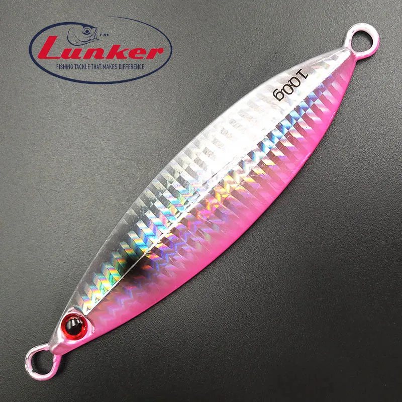 Lunker медленно Металическая дергающаяся, а так же 30 г, 40 г, 60 г 80 г 100 130g 160g 200g Универсальный соленой воды крючковый лов тунец свечение скумбрия глубокого моря лодки