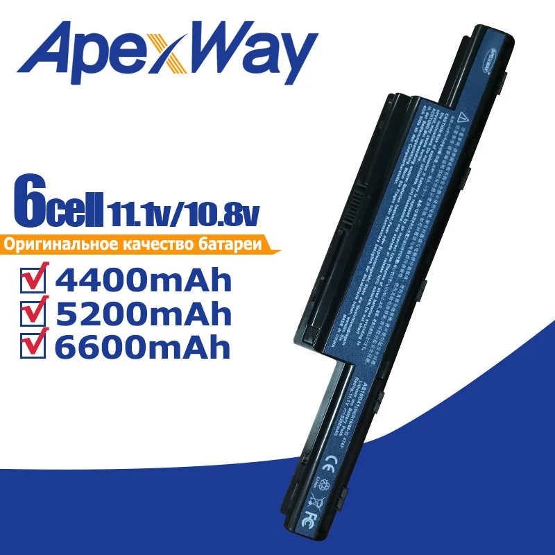 6600 мАч 6 Cell Батарея для Acer eMachines D440 D528 E640 E642 E644 E650 E730 E730G E732 E732G E732Z E732ZG G640 G730