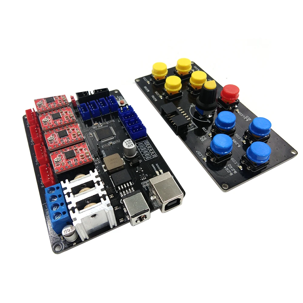 CNC USB управление Лер 4 оси гравер машина панель управления лазерный гравировальный станок аксессуар материнская плата